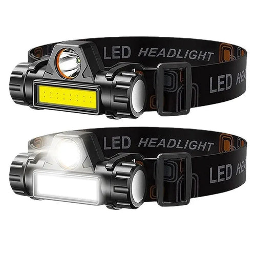 Bright Waterproof Rechargeable LED Headlamp