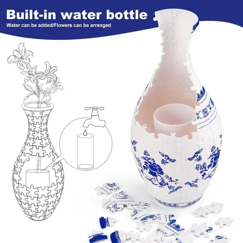 Creative Bloom: Build Your Own 3D Puzzle Vase